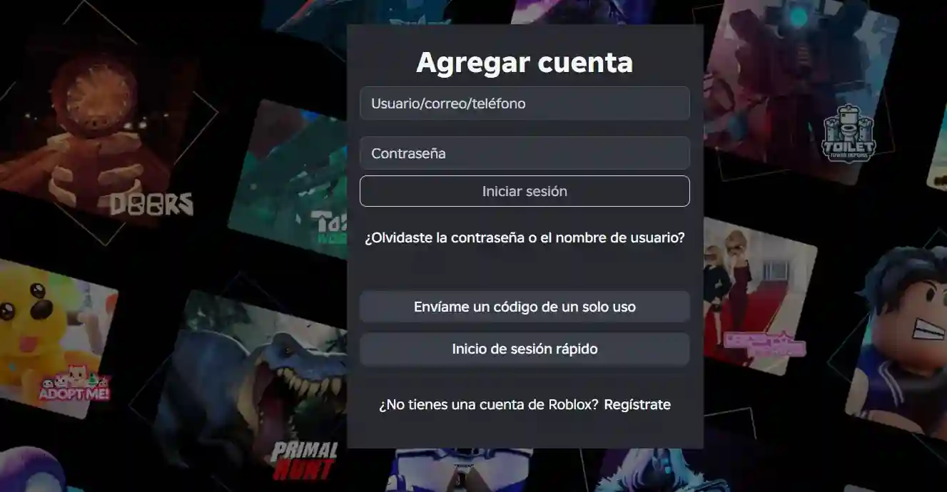 Comparación visual entre una URL falsa y una verdadera de Roblox